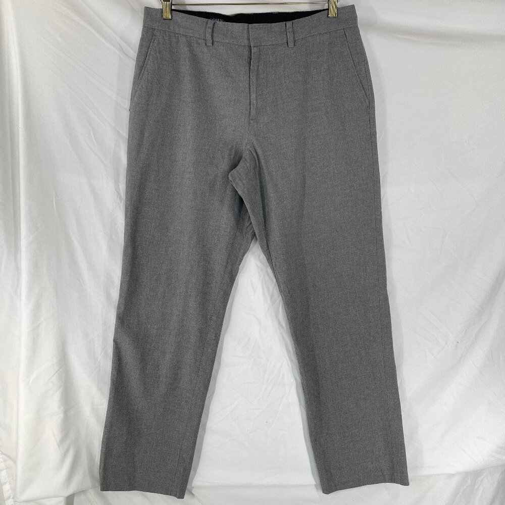 J Crew Dress Pants Mens Size 33x32 Gray Slim Bedford Slacks